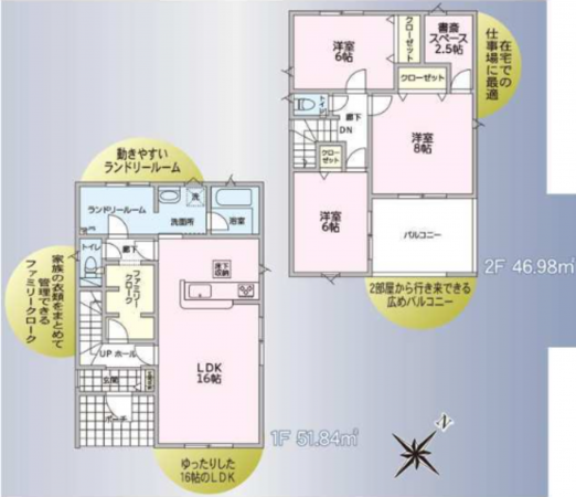 安曇野市豊科、新築一戸建ての間取り画像です