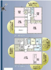 安曇野市豊科、新築一戸建ての間取り画像です