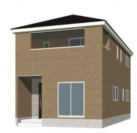 安曇野市三郷、新築一戸建ての外観画像です