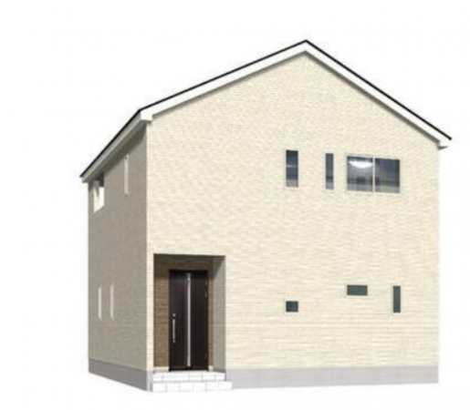 塩尻市大門、新築一戸建ての完成予想図（外観）画像です