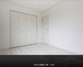 安曇野市三郷、新築一戸建ての寝室画像です