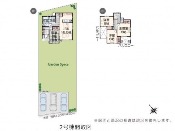 安曇野市三郷、新築一戸建ての完成予想図（外観）画像です