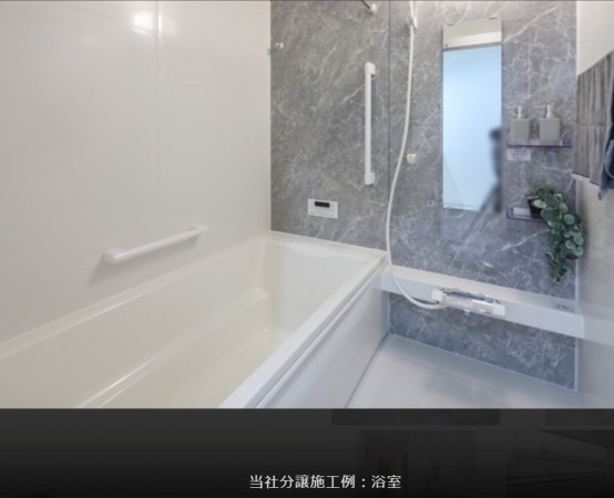 安曇野市三郷、新築一戸建ての風呂画像です