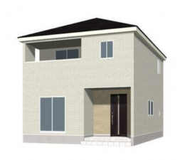 松本市南原、新築一戸建ての完成予想図（外観）画像です