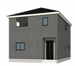 松本市南原、新築一戸建ての完成予想図（外観）画像です