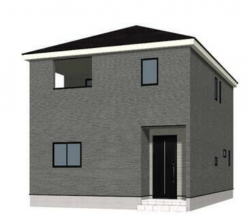 松本市南原、新築一戸建ての完成予想図（外観）画像です