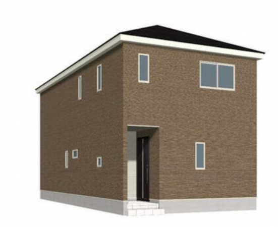 安曇野市豊科、新築一戸建ての完成予想図（外観）画像です