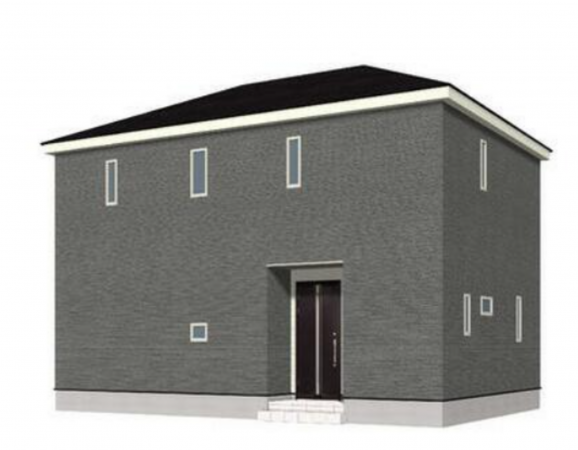 塩尻市大字塩尻町、新築一戸建ての完成予想図（外観）画像です
