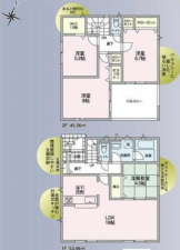 塩尻市大字塩尻町、新築一戸建ての間取り画像です