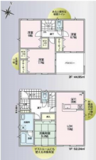 松本市波田、新築一戸建ての間取り画像です