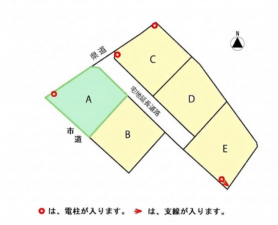 松本市梓川、土地の間取り画像です