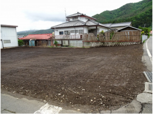 塩尻市大字中西条、土地の前面道路を含む現地写真画像です