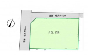 塩尻市大字中西条、土地の間取り画像です