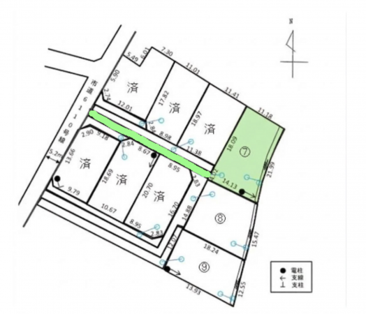 松本市大字今井、土地の間取り画像です