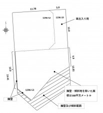 松本市蟻ケ崎台、土地の間取り画像です