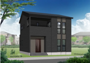 松本市大字神林、新築一戸建ての完成予想図（外観）画像です