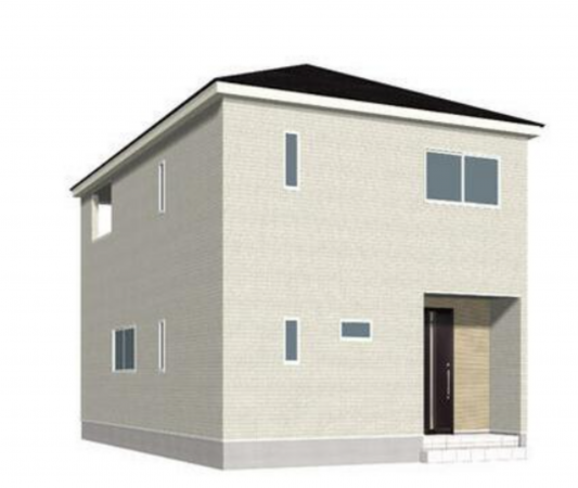 塩尻市大門、新築一戸建ての完成予想図（外観）画像です