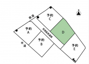 松本市梓川、土地の間取り画像です