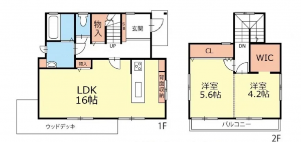 松本市寿北、中古一戸建ての間取り画像です