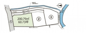 松本市大字新村、土地の間取り画像です