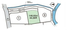 松本市大字新村、土地の間取り画像です