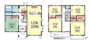 松本市寿北、中古一戸建ての間取り画像です