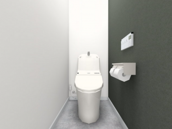 松本市梓川、新築一戸建てのトイレ画像です