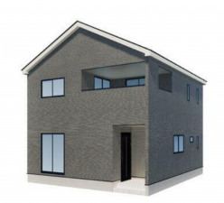 松本市波田、新築一戸建ての完成予想図（外観）画像です