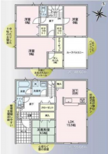 松本市波田、新築一戸建ての間取り画像です