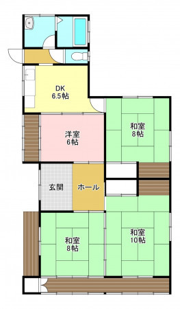 塩尻市大字片丘、中古一戸建ての間取り画像です