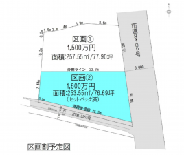 松本市大字島内、土地の間取り画像です
