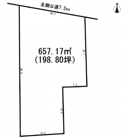 名古屋市昭和区汐見町、土地の間取り画像です
