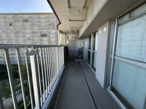 名古屋市昭和区滝子通、中古マンションのバルコニー画像です