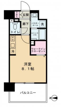名古屋市昭和区阿由知通、中古マンションの間取り画像です