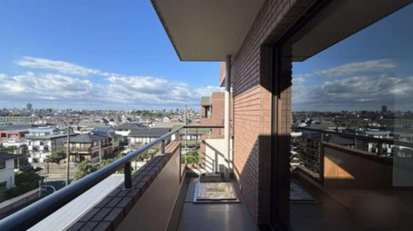 名古屋市昭和区向山町、中古マンションのバルコニー画像です