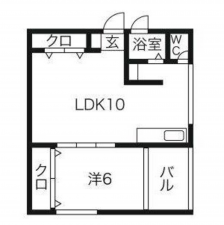 名古屋市昭和区広路町、中古マンションの間取り画像です