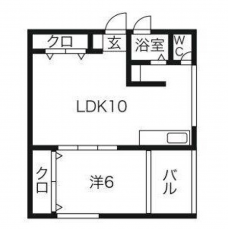 名古屋市昭和区広路町、中古マンションの間取り画像です