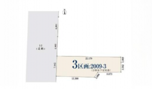 名古屋市昭和区村雲町、土地の間取り画像です