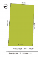 名古屋市昭和区北山町、土地の間取り画像です