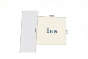 名古屋市昭和区村雲町、土地の間取り画像です
