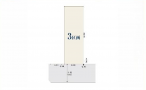 名古屋市昭和区村雲町、土地の間取り画像です