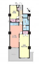 名古屋市昭和区安田通、中古マンションの間取り画像です