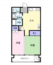 名古屋市昭和区山脇町、中古マンションの間取り画像です