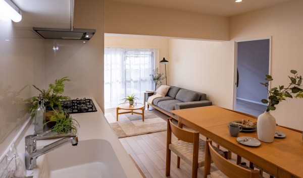 名古屋市昭和区天神町、中古マンションのキッチン画像です