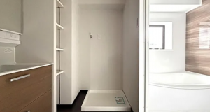 名古屋市昭和区広路通、中古マンションの洗面画像です