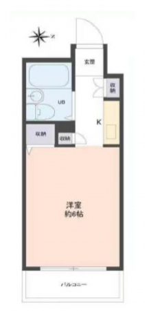 名古屋市昭和区鶴羽町、中古マンションの間取り画像です
