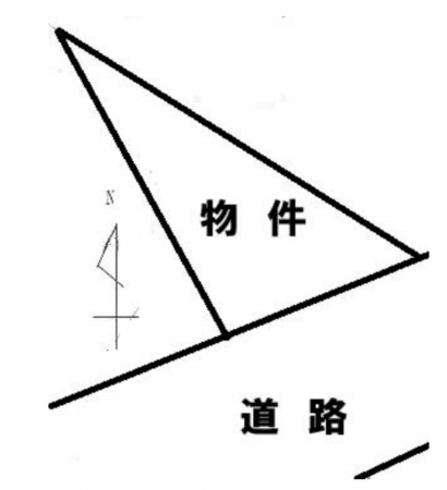 名古屋市昭和区妙見町、土地の間取り画像です