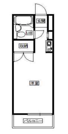名古屋市昭和区川名本町、中古マンションの間取り画像です