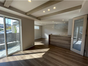 名古屋市昭和区吹上町、新築一戸建ての居間画像です