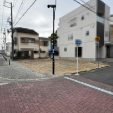 名古屋市昭和区吹上町、新築一戸建ての前面道路を含む現地写真画像です